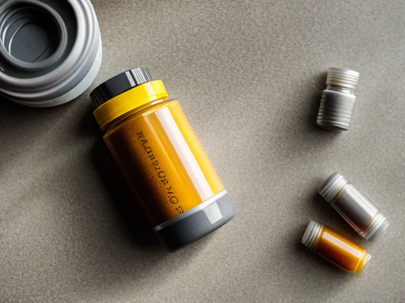 Joint supplement capsule and bottle next to a hiking map on a counter.